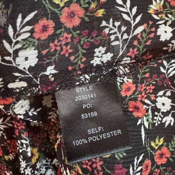 Anthropologie Current Air Women's Smocked Flutter-Sleeve Blouse Size XS - Picture 9 of 9